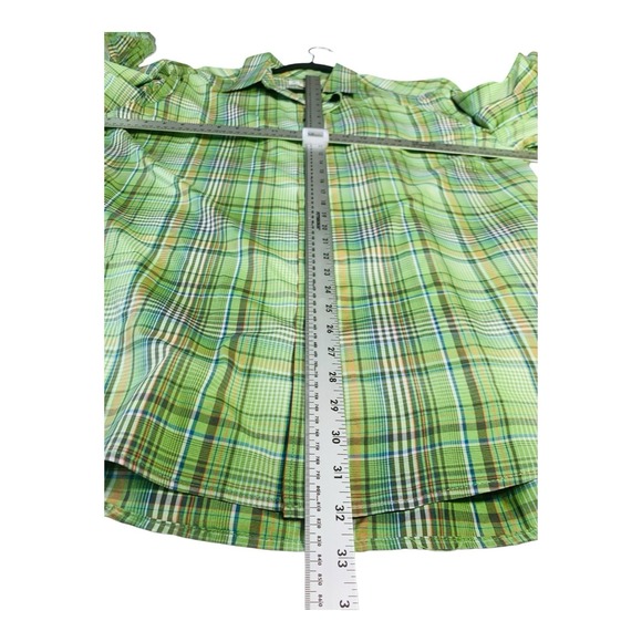 Exofficio Shirt Men's 2XL Green Plaid Button Up Outdoor Casual Hiking Fishing - Picture 7 of 7
